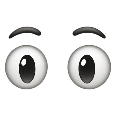 Smile face raised eyebrow sticker