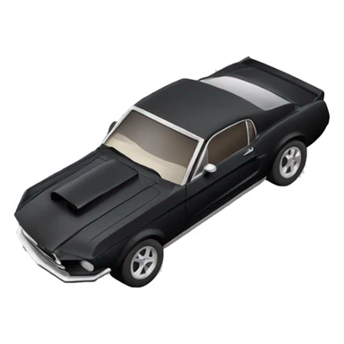 black mustang sports car sticker
