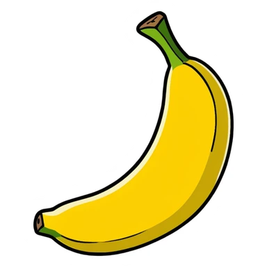 peeled banana sticker