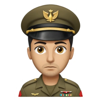 Arab 1984 soldier face sticker