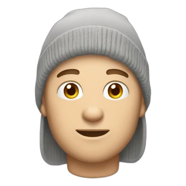 man caucasian 50 wearing a slouchy beanie sticker