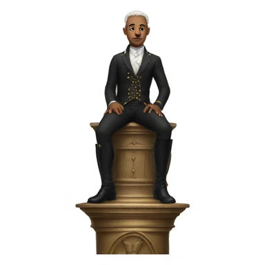 Queer lord on a pedestal sticker