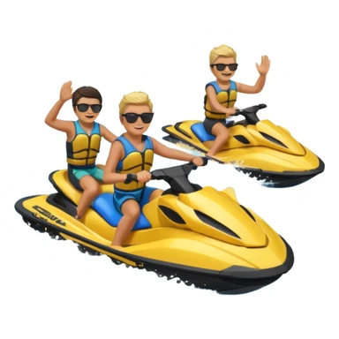 jet ski riders sticker