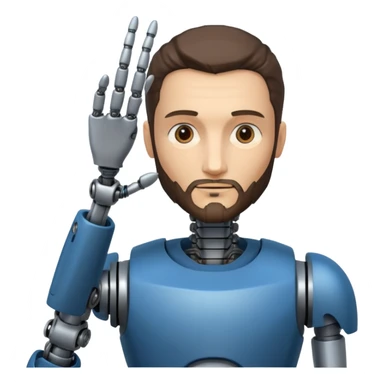 Make a half robot half Leonardo Davinci  sticker