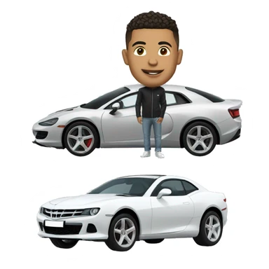 Ronaldo with car sticker