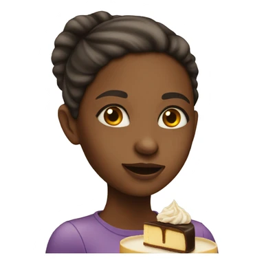 Girl that eats cheesecake sticker