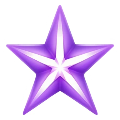 Purple void star that looks ethereal and only has four points sticker