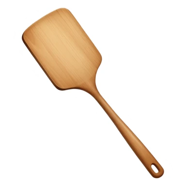 Wooden spatula sticker