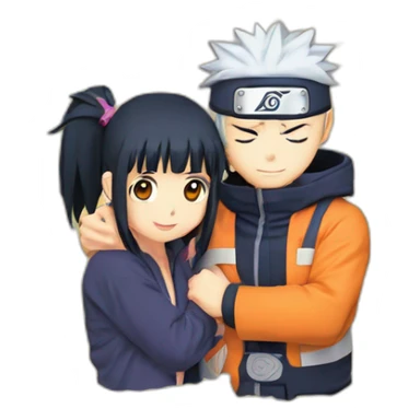 Naruto et Hinata qui s'embrassent sticker