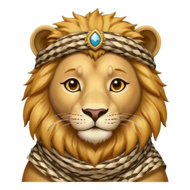 León con keffiyeh sticker