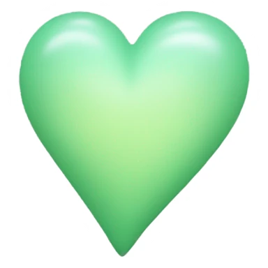 light pastell green heart sticker