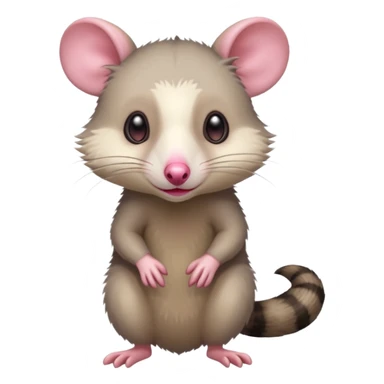 opossum, full body sticker