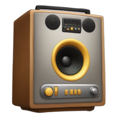 Enceinte de musique sticker
