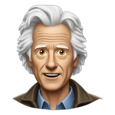 Doc Emit Brown back to the future sticker
