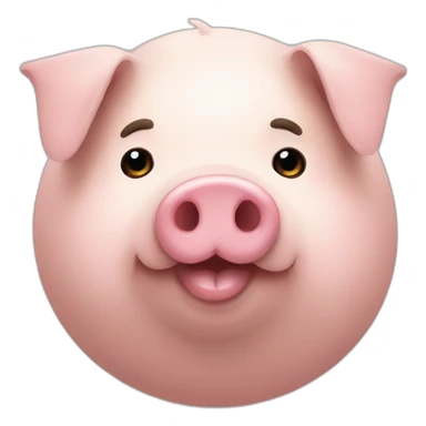 a fat pig sticker