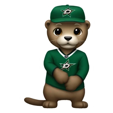 Dallas Stars otter sticker