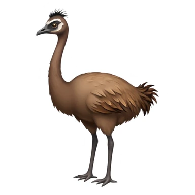 an emu standing sticker