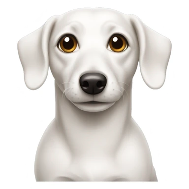White shiweenie  sticker