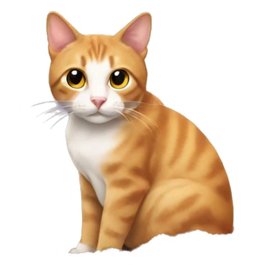 Cat on the poop sticker