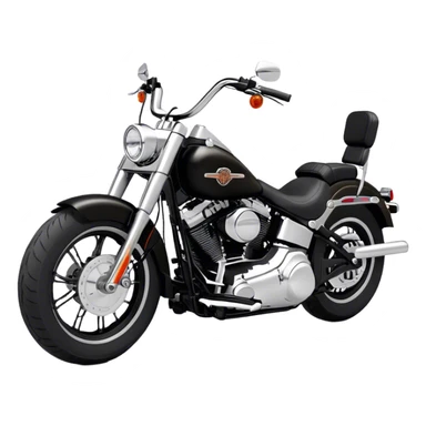 Harley-Davidson Cruiser - Harley-Davidson Softail (Model Year: 2021) (Iconic colour: Black) sticker