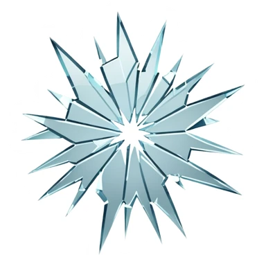 shattered glass sticker