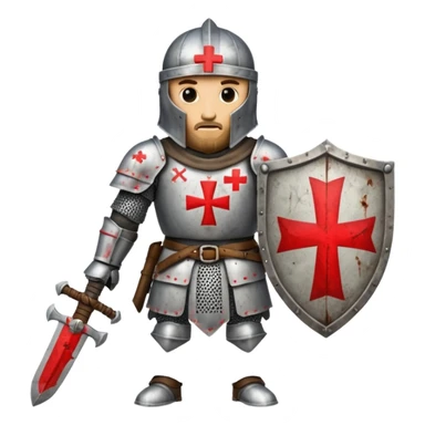 a knight templar red cross sticker