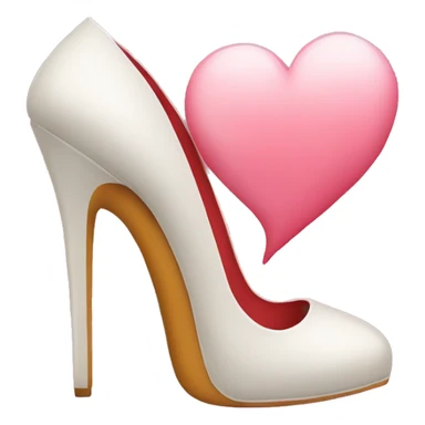 High heels and heart sticker