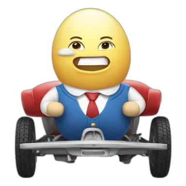 Humpty Dumpty selling car insurance sticker