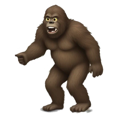 bigfoot getting gas sticker