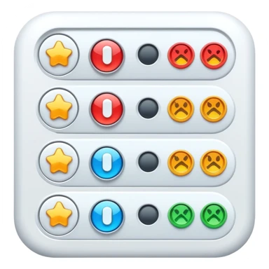Video game graphics settings menu with toggles and sliders sticker