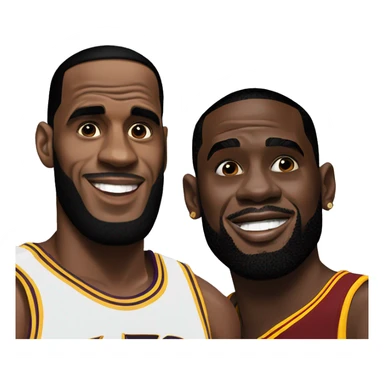 LeBron James with p diddy sticker