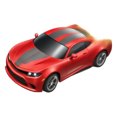 Little red race car burnout  sticker