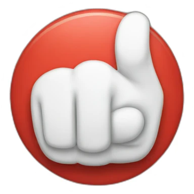 cancelled thumbs down sticker