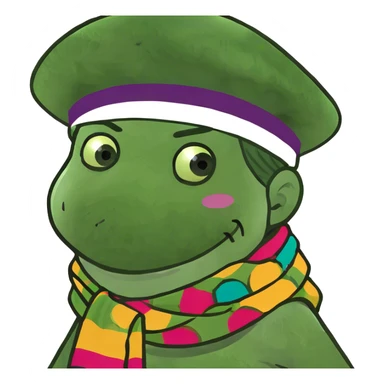 Girl with arms crossed around the neck mouth open sticker