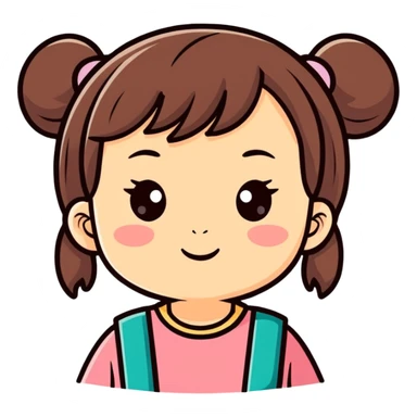 Poor little girl is so cute and cute and I hope she has the best time with you guys today  sticker