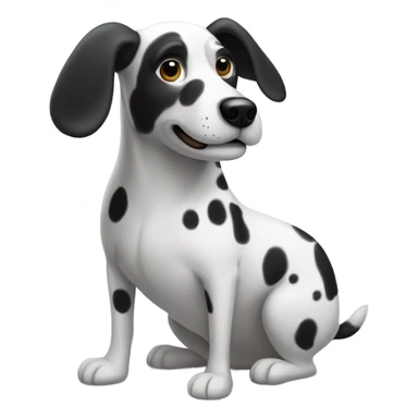 Spotty dog sticker
