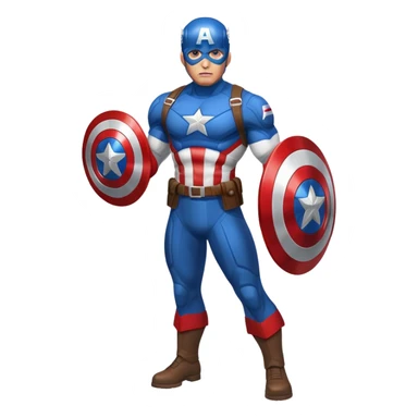Captain America superhero sticker