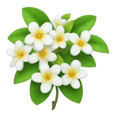 Apple Emoji of Jasmine's flowers  sticker