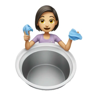 Washing dishes sticker