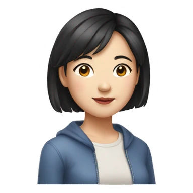 young chinise girl in her 20s sticker