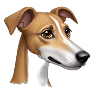 Galgo marrón hembra sticker