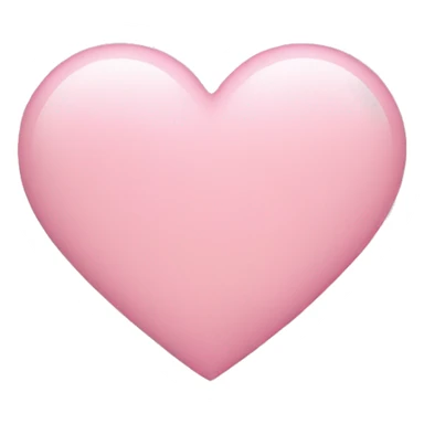 light pink heart sticker