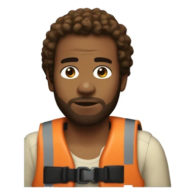 Childish Gambino with life jacket   sticker