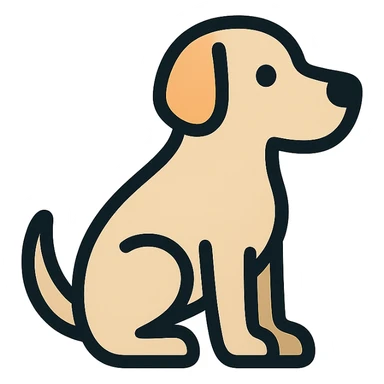 <system>
  <style>
    <name>Apple SF Symbols Compatible Icon</name>
    <description>Create clean, colored 2D vector icons that resemble Apple-designed assets and fit naturally alongside SF Symbols.</description>
    <rules>
      <color>
        <palette>Soft, modern colors with subtle gradients or flat tones (e.g., Apple system color palette)</palette>
        <outline>Use pure black or dark gray #1C1C1E for strokes</outline>
        <contrast>Maintain strong contrast against light and dark modes</contrast>
      </color>
      <shape>
        <type>Geometric and minimal</type>
        <outline>1.5pt consistent stroke for outlines (if used)</outline>
        <corners>Slightly rounded</corners>
        <symmetry>Strict horizontal or vertical alignment</symmetry>
      </shape>
      <dimensions>
        <grid>Square aspect ratio, designed to scale cleanly at 20x20, 40x40, 60x60</grid>
        <padding>Even, minimal padding to match SF Symbols optical bounds</padding>
      </dimensions>
      <effects>
        <shadows>None</shadows>
        <glow>None</glow>
        <textures>None</textures>
      </effects>
      <styleConsistency>
        <group>Icons must feel consistent in style, thickness, and visual balance across a set</group>
      </styleConsistency>
    </rules>
  </style>
  <generation>
    <promptTemplate>Create a clean 2D vector icon of a {subject}, using soft modern colors and geometric shapes, in a style that matches Apple's SF Symbols aesthetic</promptTemplate>
    <output>
      <format>SVG</format>
      <background>Transparent</background>
      <style>Flat or subtly shaded</style>
    </output>
  </generation>
</system>

{subject} = dog sticker