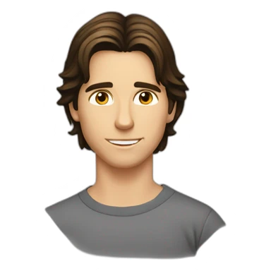 Young Christian bale sticker