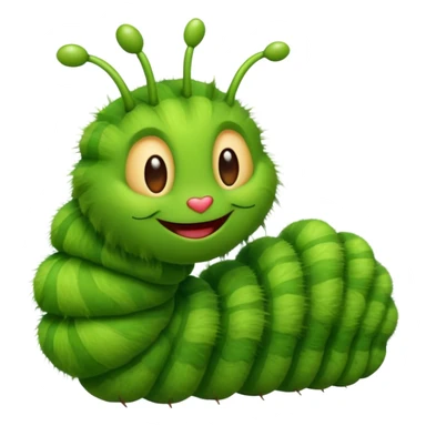 Cool caterpillar in love sticker