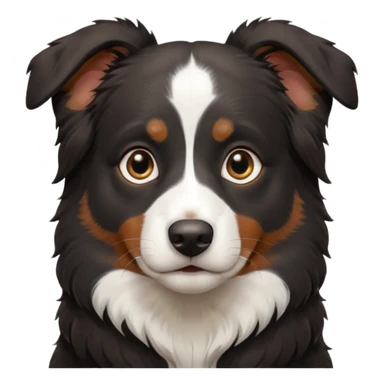 black Australian shepard sticker