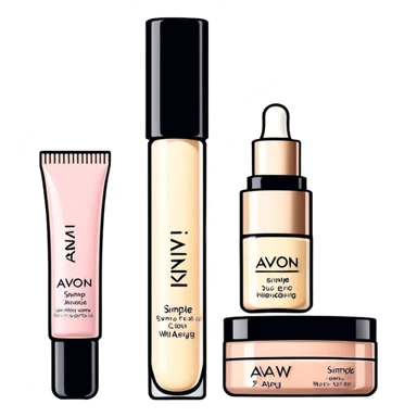 AVON anti-aging serum, eye cream, and night cream sticker
