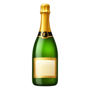 bottle of champagne with candles  sticker