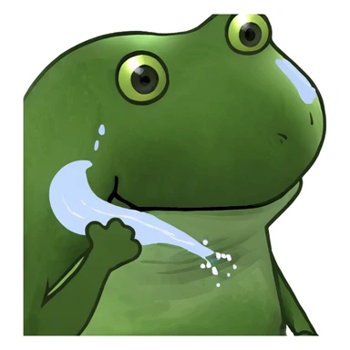 A magical horse created from transparent water bubbles, with a bubbly mane and tail sticker